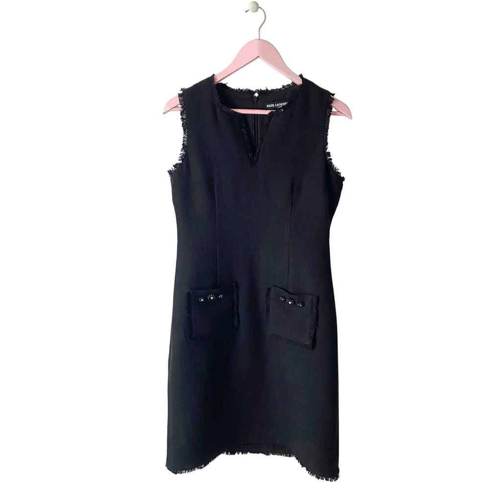 Karl Lagerfeld Black Dress Size 6